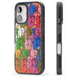 iPhone 16 Pro Max Multicolour Liberty Pattern Black Impact Phone Case