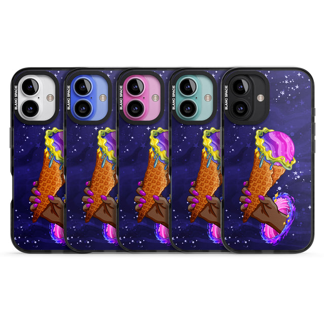 iPhone 16 Pro Max Interdimensional Ice Cream Black Impact Phone Case