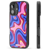 iPhone 16 Pro Max Blue Lava Black Impact Phone Case