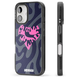 iPhone 16 Pro Max Broken Heart Black Impact Phone Case