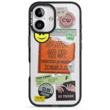 iPhone 16 Pro Max Kanji Signs Sticker Mix Black Impact Phone Case