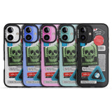 iPhone 16 Pro Max Skull Sticker Mix Black Impact Phone Case