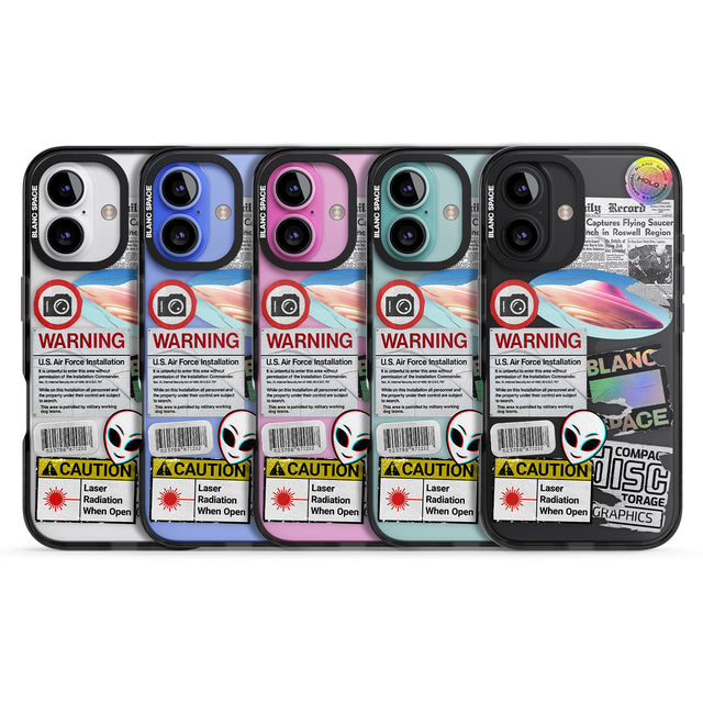 iPhone 16 Pro Max Cosmic Encounters Black Impact Phone Case