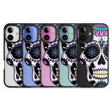 iPhone 16 Pro Max Violet Sugar Skull Black Impact Phone Case