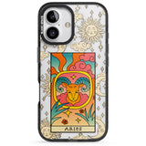 iPhone 16 Pro Max Celestial Zodiac - Aries Black Impact Phone Case + Magsafe