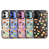 iPhone 16 Pro Max Sushi & Chopsticks Watercolour Pattern Black Impact Phone Case