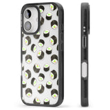 iPhone 16 Pro Max Maki Rolls Sushi Pattern Black Impact Phone Case