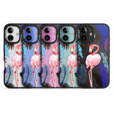 iPhone 16 Pro Max Tropical Flamingo Black Impact Phone Case