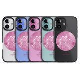 iPhone 16 Pro Max Aquarius Zodiac Transparent Design - Pink Black Impact Phone Case