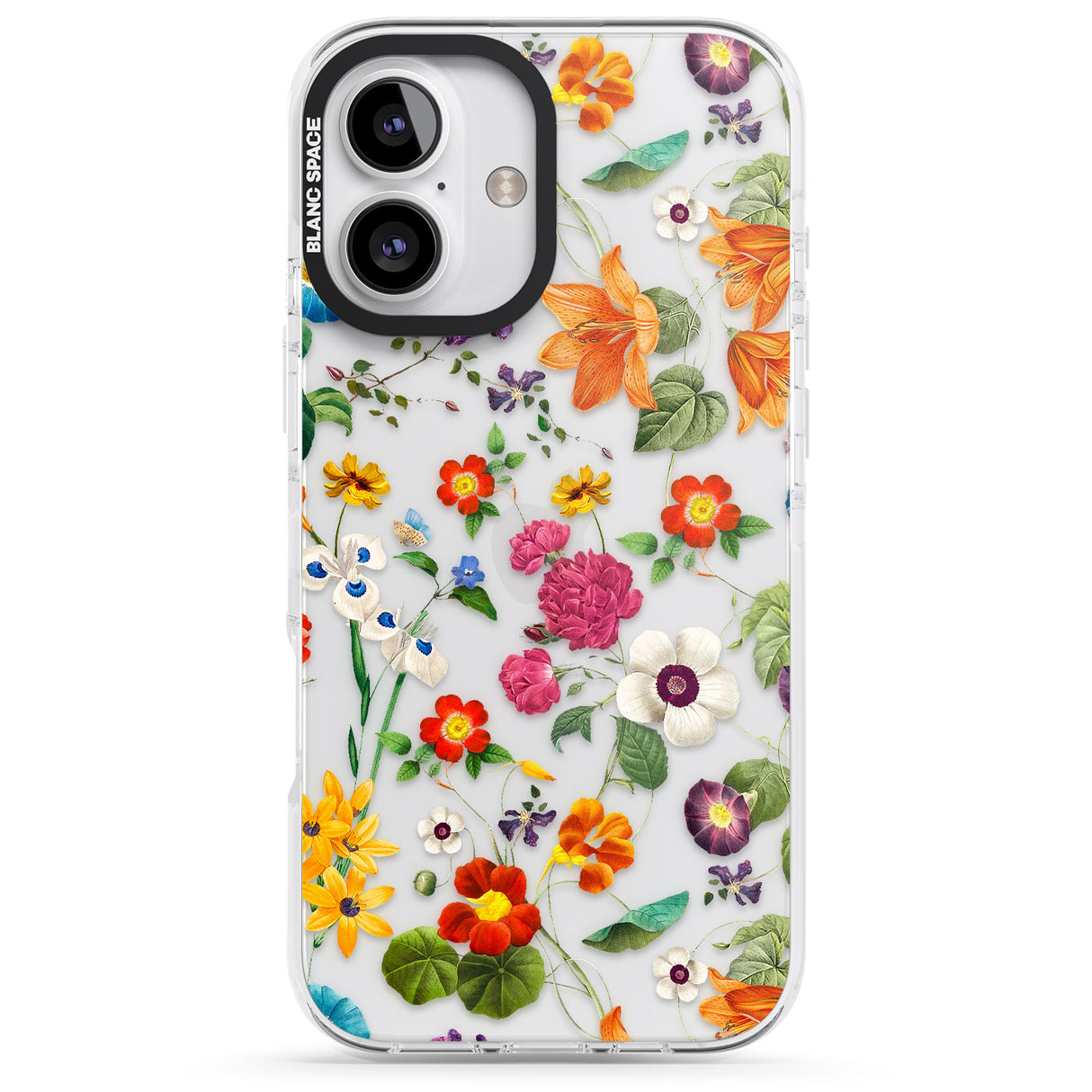 iPhone 16 Whimsical Wildflowers Clear Impact Phone Case