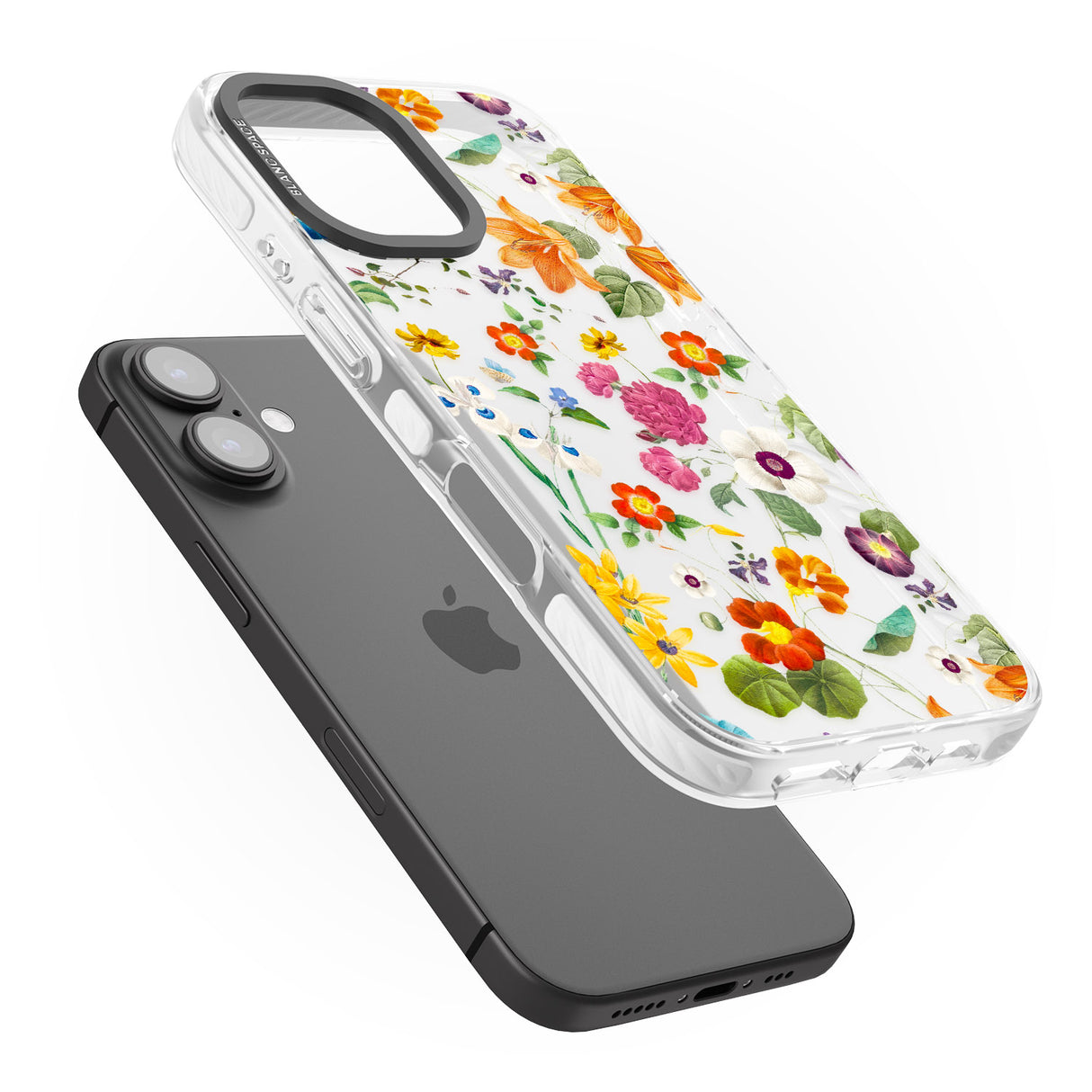 iPhone 16 Whimsical Wildflowers Clear Impact Phone Case