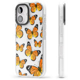 iPhone 16 Pro Max Sun-Yellow Butterflies Black Impact Phone Case