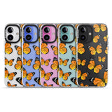 iPhone 16 Pro Max Sun-Yellow Butterflies Black Impact Phone Case