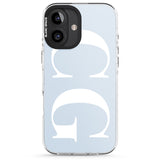 iPhone 16 Pro Max Personalised White & Blue Personalised Black Impact Phone Case