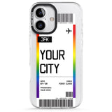 iPhone 16 Pro Max Pride Boarding Pass (Limited Edition) Black Impact Phone Case