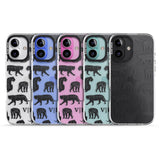 iPhone 16 Pro Max Personalised Tiger Silhouettes Black Impact Phone Case