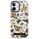 iPhone 16 Pro Max Personalised Photorealistic Butterfly Black Impact Phone Case