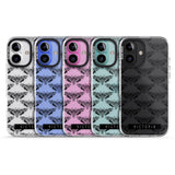 iPhone 16 Pro Max Personalised Hawk Moth Pattern Black Impact Phone Case