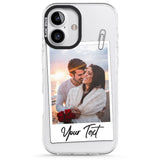 iPhone 16 Pro Max Personalised Instant Camera Photo Black Impact Phone Case