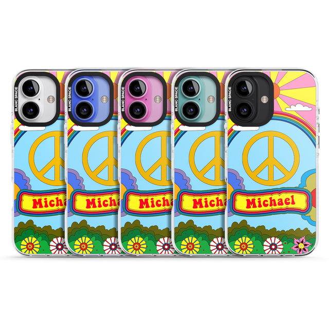 iPhone 16 Pro Max Personalised Happy Days Black Impact Phone Case