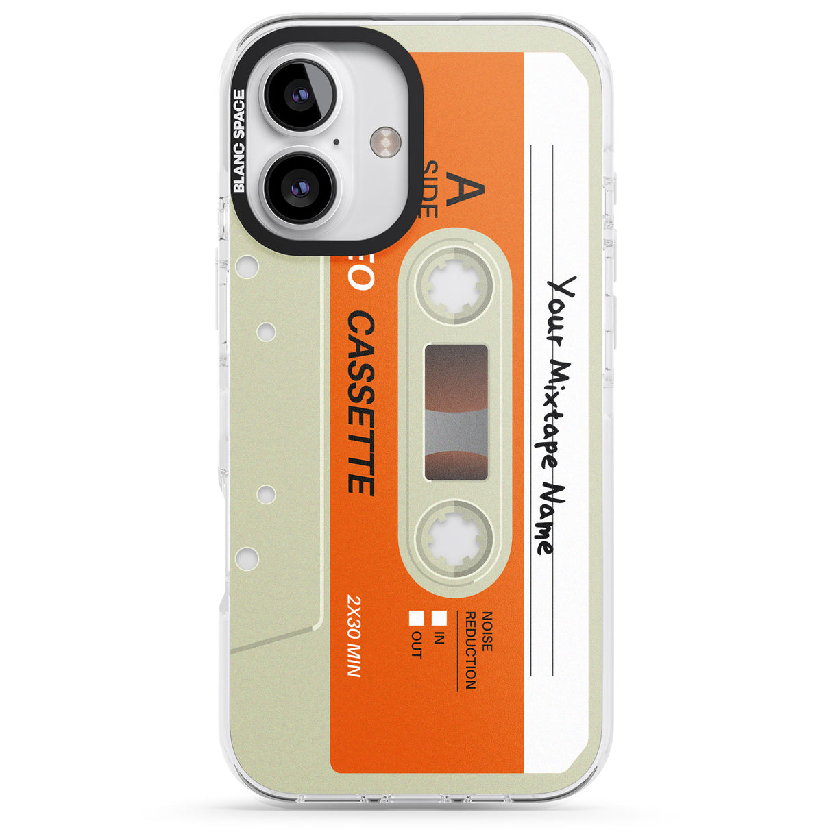 iPhone 16 Pro Max Personalised Classic Cassette Black Impact Phone Case