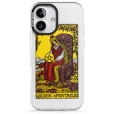 iPhone 16 Pro Max Personalised Queen of Pentacles Tarot Card - Colour Black Impact Phone Case