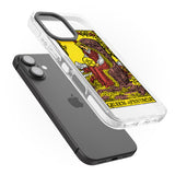 iPhone 16 Pro Max Personalised Queen of Pentacles Tarot Card - Colour Black Impact Phone Case