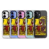 iPhone 16 Pro Max Personalised Queen of Pentacles Tarot Card - Colour Black Impact Phone Case