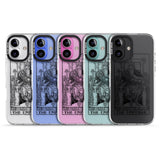 iPhone 16 Pro Max Personalised The Emperor Tarot Card - Transparent Black Impact Phone Case