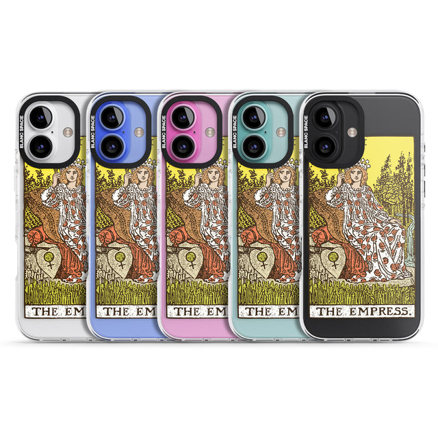 iPhone 16 Pro Max Personalised The Empress Tarot Card - Colour Black Impact Phone Case