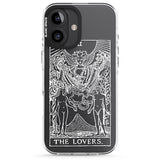 iPhone 16 Pro Max Personalised The Lovers Tarot Card - White Transparent Black Impact Phone Case