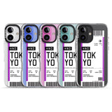 iPhone 16 Pro Max Personalised Tokyo Boarding Pass Black Impact Phone Case