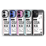 iPhone 16 Pro Max Personalised Osaka Boarding Pass Black Impact Phone Case