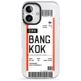 iPhone 16 Pro Max Personalised Bangkok Boarding Pass Black Impact Phone Case