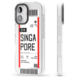 iPhone 16 Pro Max Personalised Singapore Boarding Pass Black Impact Phone Case