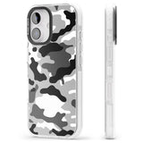 iPhone 16 Pro Max Grey Camo Black Impact Phone Case