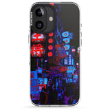 iPhone 16 Pro Max Red & Turquoise - Neon Cities Photographs Black Impact Phone Case