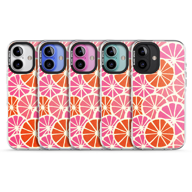 iPhone 16 Pro Max Citrus Slices Black Impact Phone Case