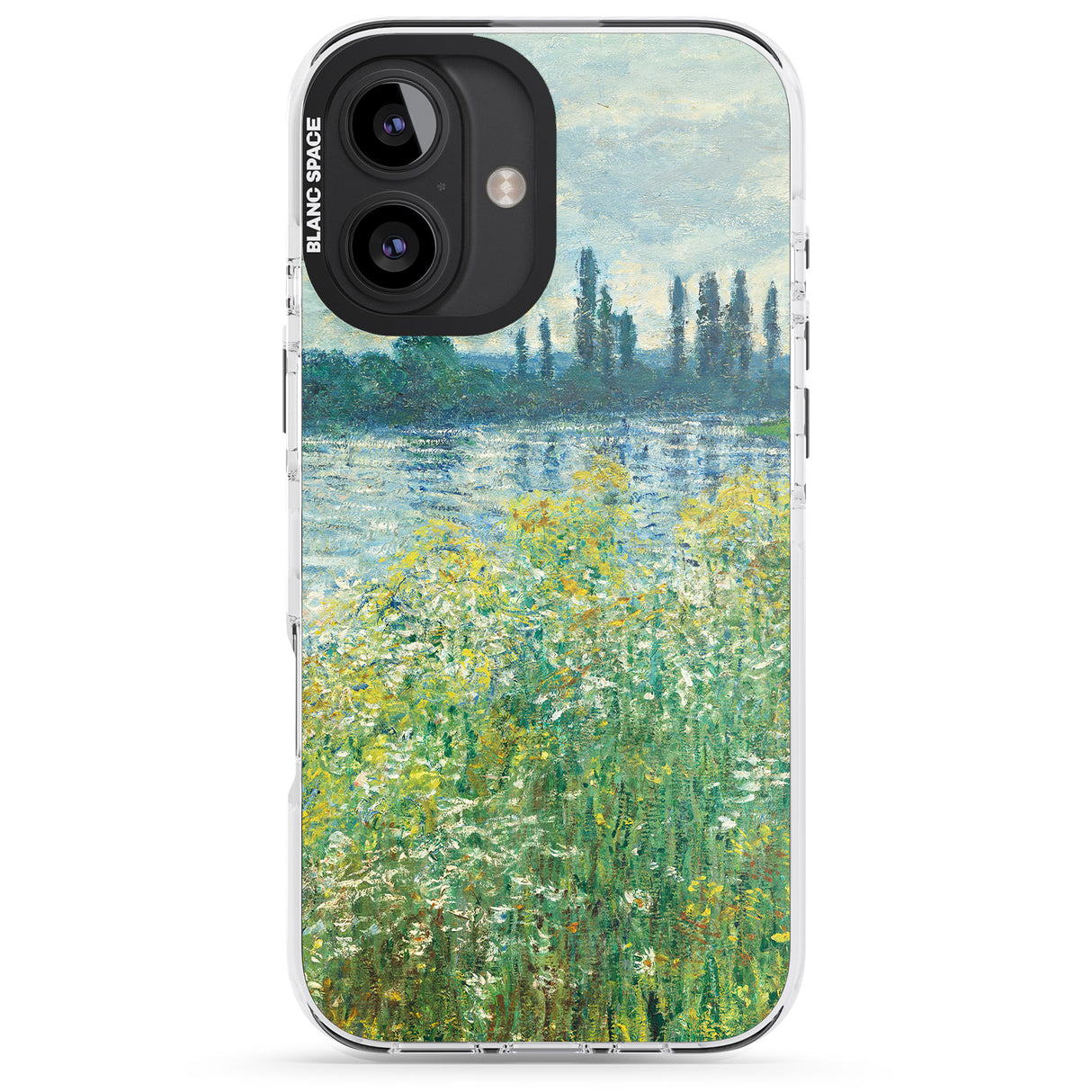 iPhone 16 Pro Max Banks of the Seine by Claude Monet Black Impact Phone Case