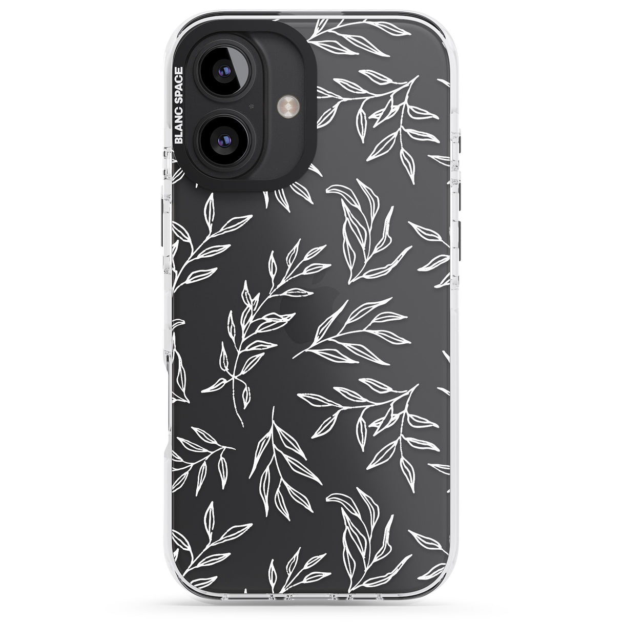 iPhone 16 Pro Max Leafy Botanical Black Impact Phone Case