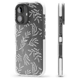 iPhone 16 Pro Max Leafy Botanical Black Impact Phone Case