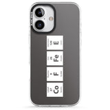 iPhone 16 Pro Max Coffee Element (Grey) Black Impact Phone Case