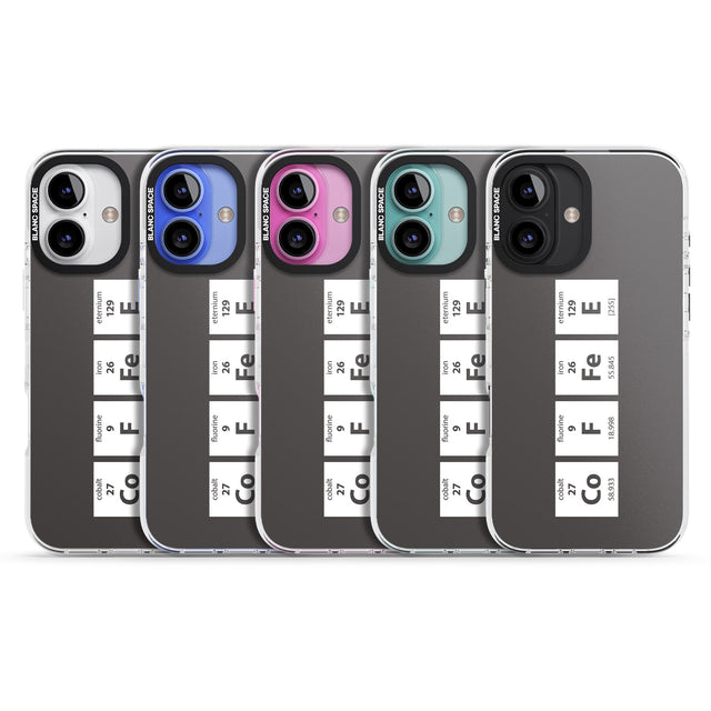 iPhone 16 Pro Max Coffee Element (Grey) Black Impact Phone Case