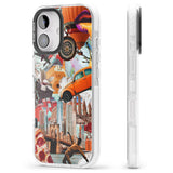 iPhone 16 Pro Max Vintage Collage: New York Mix Black Impact Phone Case