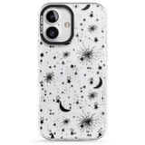 iPhone 16 Pro Max Moons & Stars Black Impact Phone Case