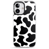 iPhone 16 Pro Max Cow Print Black Impact Phone Case