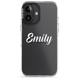 iPhone 16 Pro Max Personalised Clear Text 1B Black Impact Phone Case