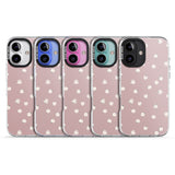 iPhone 16 Pro Max Dark Pink Cute Floral Design Black Impact Phone Case