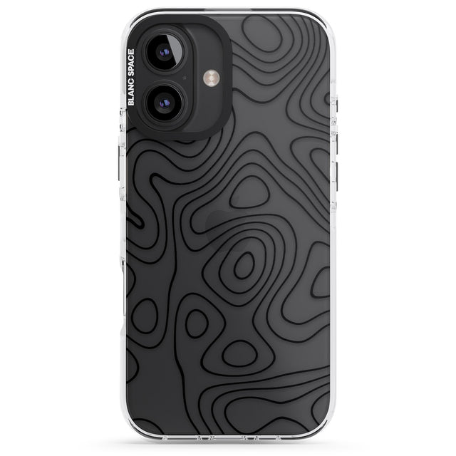 iPhone 16 Pro Max Damascus Steel Black Impact Phone Case