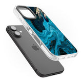 iPhone 16 Pro Max Saphire Lagoon Black Impact Phone Case